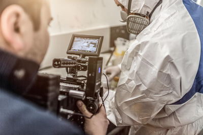 Making Of: 8K Display Stockvideo Auflösung: Zukunftssichere Videoproduktion