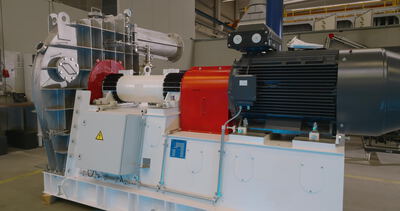 Hochdruckventilator mit kräftigem Elektromotor: Hochdruckventilator Elektromotor, Hochdruckgebläse